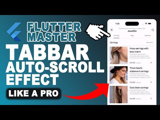 Flutter Tutorial | Dynamic TabBar Switching on ListView Scroll with Auto-Scroll Effect - Flutter UX