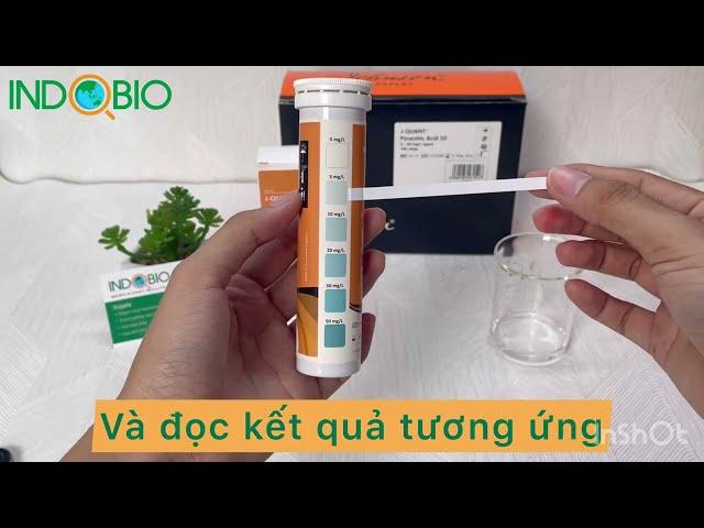 4 BƯỚC TEST NHANH PAA 0-50 PPM VỚI TEST PERACETIC ACID 167.5C JOHNSON