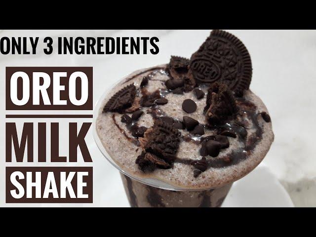 Oreo Milkshake | Oreo Milkshake Without Ice cream | How To Make Oreo Milkshake In 2 Minutes