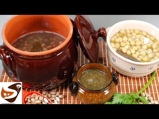 Come cucinare i legumi secchi: lenticchie, ceci, fagioli  (How to cook dried beans)