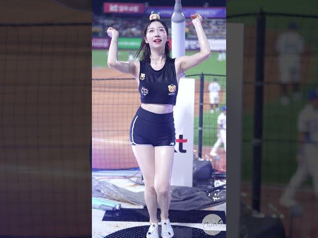 물맞아도 마지막처럼 장유진 치어리더 직캠 Jang Yujin cheerleader KT위즈 240818 |8K