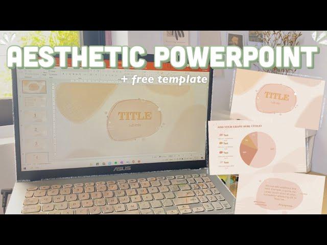 HOW TO MAKE AN AESTHETIC POWERPOINT PRESENTATION I Aesthetic slides + free template ft. EdrawMax