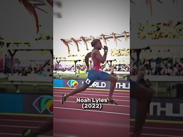 Noah Lyles Vs Usain Bolt 14 years apart