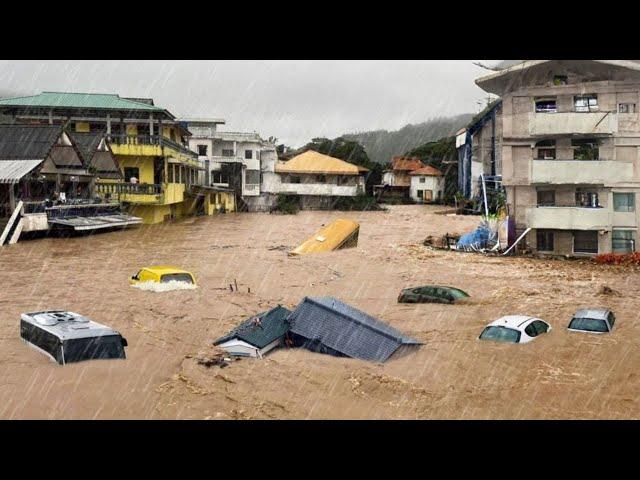 Massive Evacuation in Chiang Rai! Many Homes and Roads Flooded in Thailand