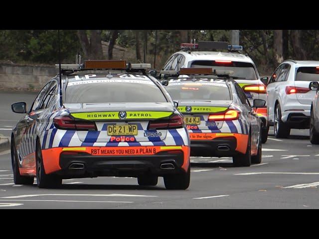 Five Cop cars target tuff cars arriving, in Sydney, Greenway, Cars Under The Stars show