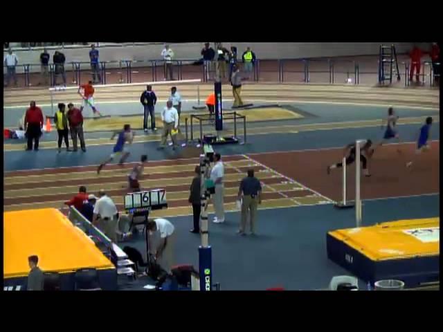 Winfields Trey Cunningham breaks the 60 meter hurdle state record