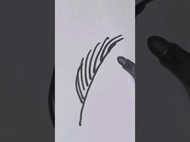 Draw Cute feather easy step by step together How to draw easy Coloring painting #cuteart #draweasy