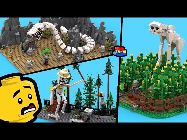 LEGO Zoonomaly Playsets: Monster Snake, Skull Horse, and Giant Zookeeper