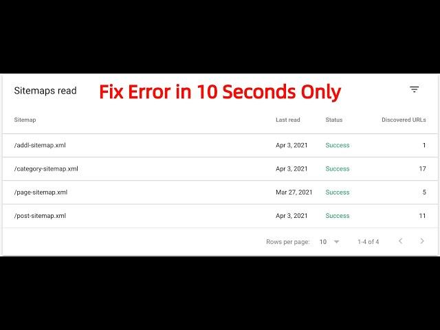 Solve "addl-sitemap.xml" Error with in 10 Seconds only | addl-sitemap.xml | All in One SEO | #shorts