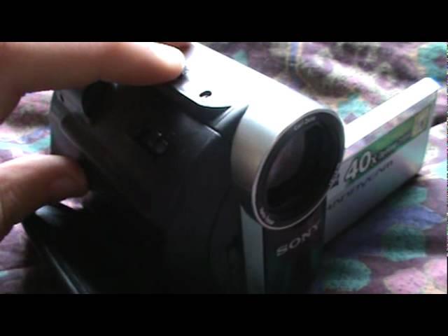 What a find: My Sony Carl Zeiss Handycam video camera. 5 Years old and (outdated) working.