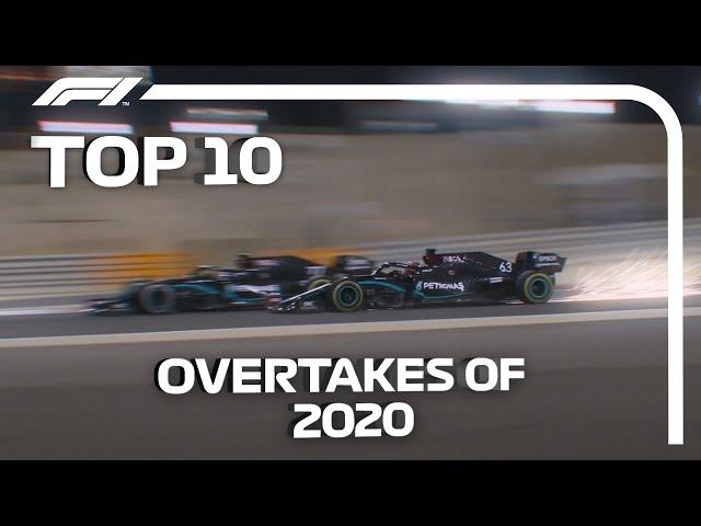 Top 10 Overtakes of the 2020 F1 Season