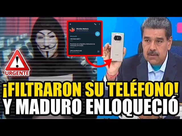 ANONYMOUS FILTRÓ EL NÚMERO TELEFÓNICO DE MADURO Y EL DICTADOR SE VOLVIÓ LOCO | BREAK POINT