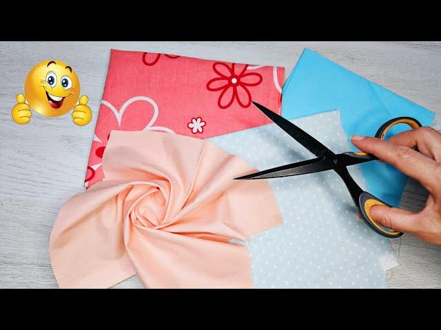 Very easy! Great idea with leftover fabric!