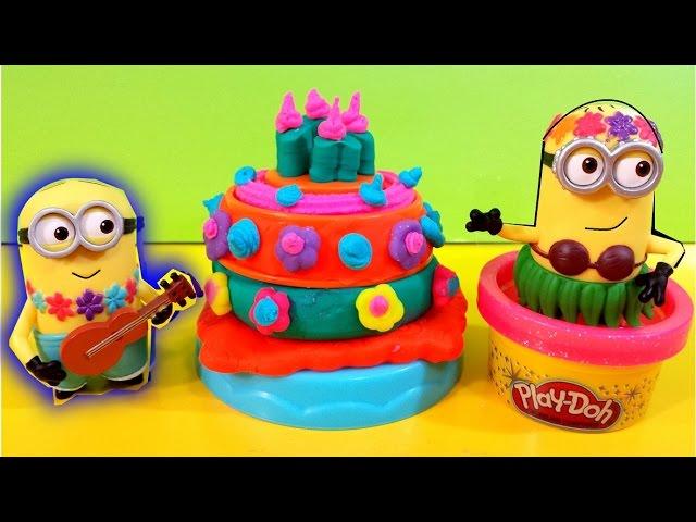 How to make Playdoh cake MsDisneyReviews Despicable me Minnions collection