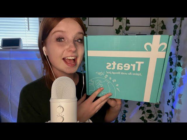 ASMR Taste Testing & Unboxing! | TryTreats International Snack Box!