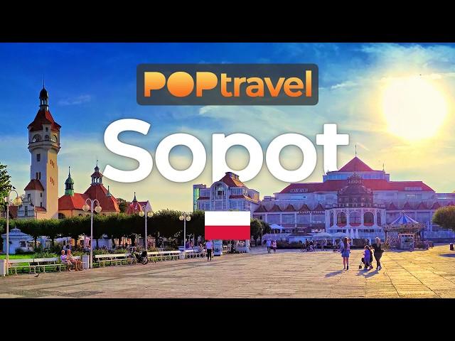 Walking in SOPOT, Poland - Monte Cassino and Beach - 4K