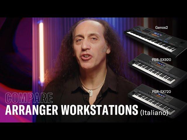 Compare Yamaha Arranger Workstations (Italiano)