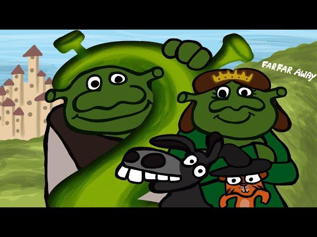 Entire Shrek 2 movie in 60 seconds |  ultimate recap cartoon