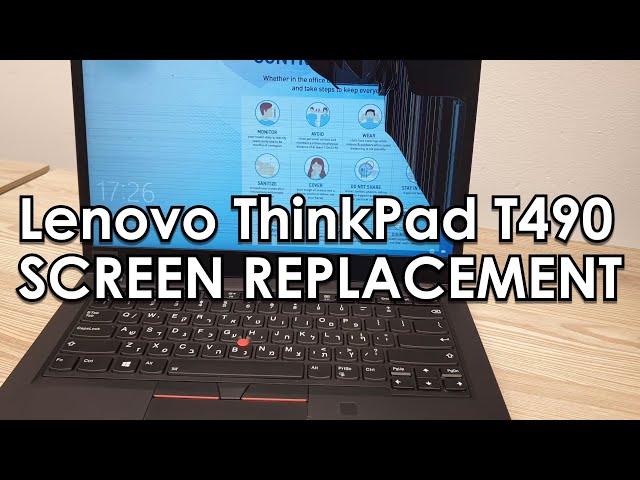 Lenovo #ThinkPad T490 broken screen replacement