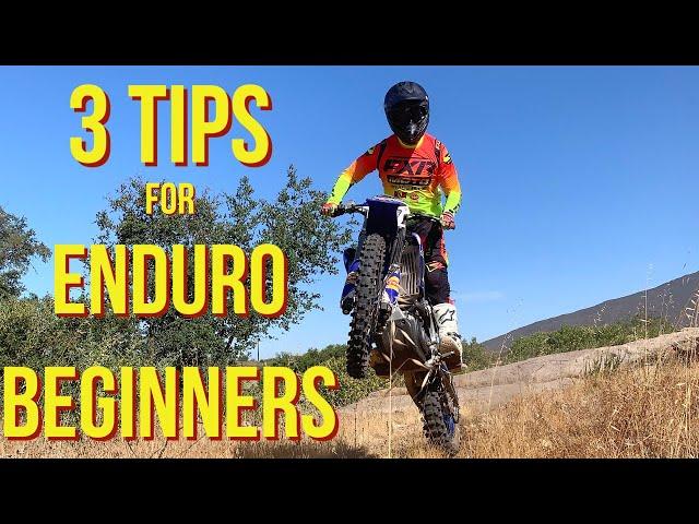 Top 3 Tips For Enduro Beginners | Make Trail Riding Easy and Fun