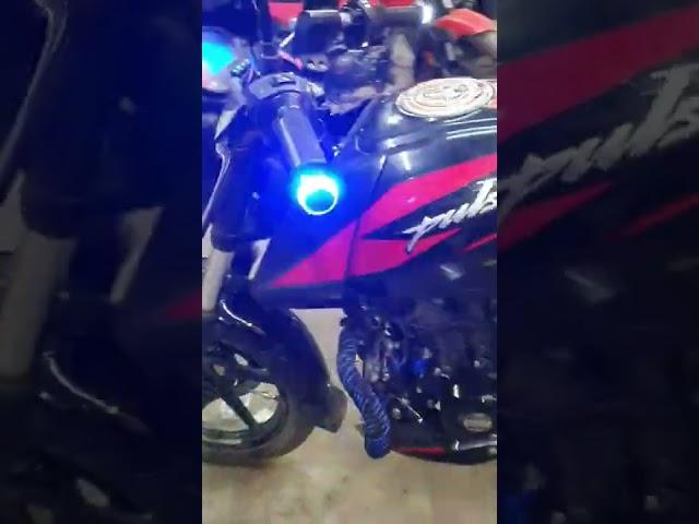 bajaj pulsar 125 full modified lights/bajaj pulsar 150 modified strob light /pulsar modified#shorts