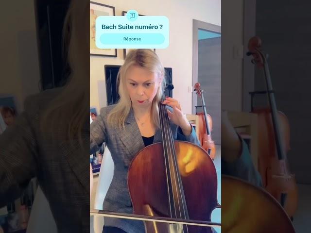 Étude de JS Bach oui mais quelle est le numéro de cette suite ? #musique #cello #girl #rock