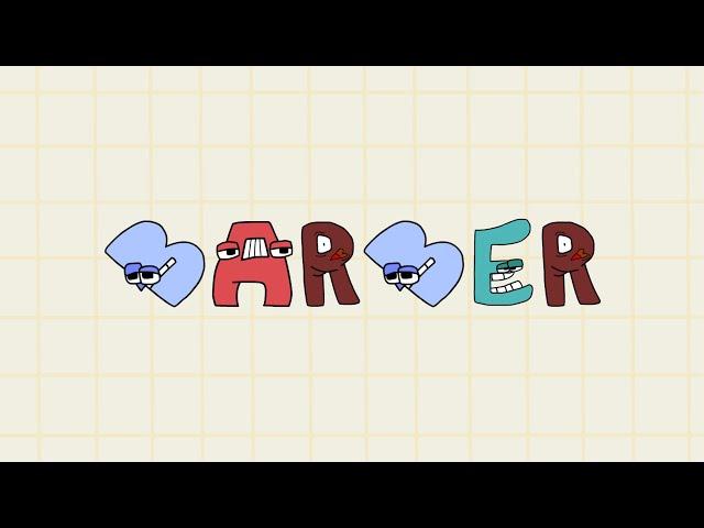 BARBER | Alphabet Lore PARODY COMPILATION / Alphabet Lore animation @Mike Salcedo