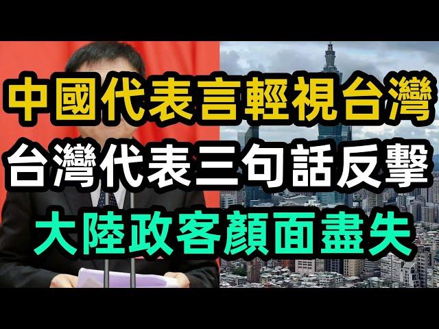 中國代表言辭傲慢引眾怒！台灣代表三句話反擊，大陸政客在國際辯論會上顏面盡失