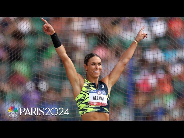 Valarie Allman DOMINATES women's discus final at Trials to secure Paris spot | NBC Sports