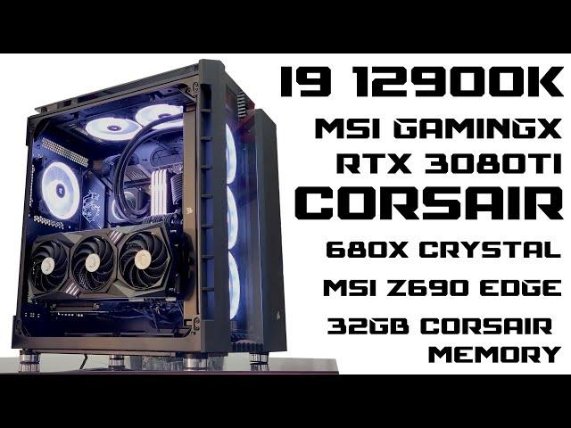 MSI X CORSAIR EXTREME PC BUILD, Intel core i9 12900k , MSI Z690 Edge, msi RTX 3080ti Gaming X trio