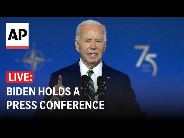 LIVE: Biden holds press conference at NATO summit (FULL STREAM)