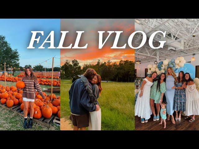 a florida fall vlog: pumpkin patch, baby shower, and catching up