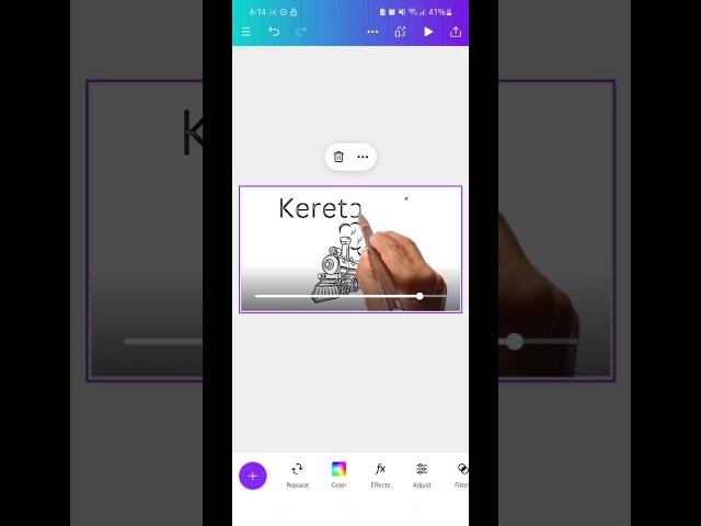 Cara Membuat Animasi Tangan Bergerak Menggambar di Canva Android #tutorial