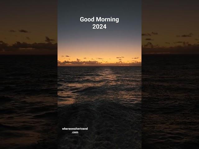 Good Morning 2024. Sunrise from Oceania Sirena #cruise #sunrise