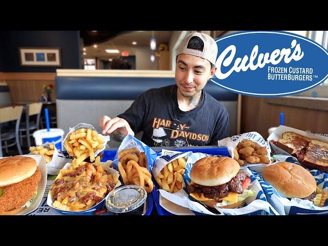 pov: you're hungry so you are eating a culver's cheeseburger