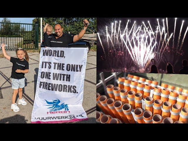 VUURWERK SHOW OPBOUWEN HERON FIREWORKS 2023 Loosdrecht (4K)