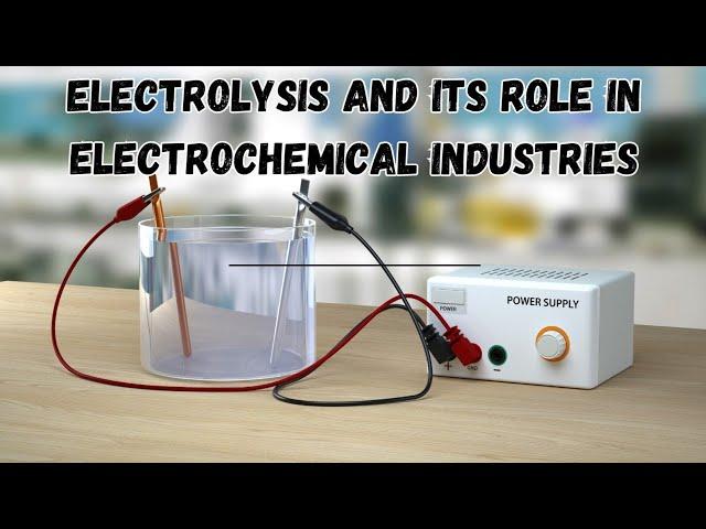 Electrolysis and Its Role in Electrochemical Industries | Class IX Chemistry #chemistry #sm-educate