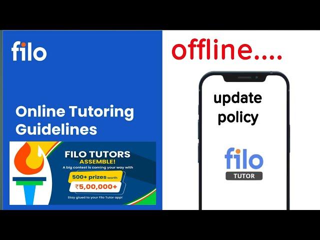 Fillo block your account || New update policy for filo tutor