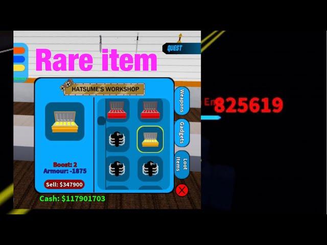 Boku No Roblox - Doing Highest Possible Damage with Rare Item Drop & Overhaul max strength