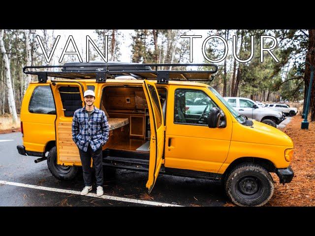 VAN TOUR | Former Carpet Cleaning Work Van gets converted to an Awesome Camper Van