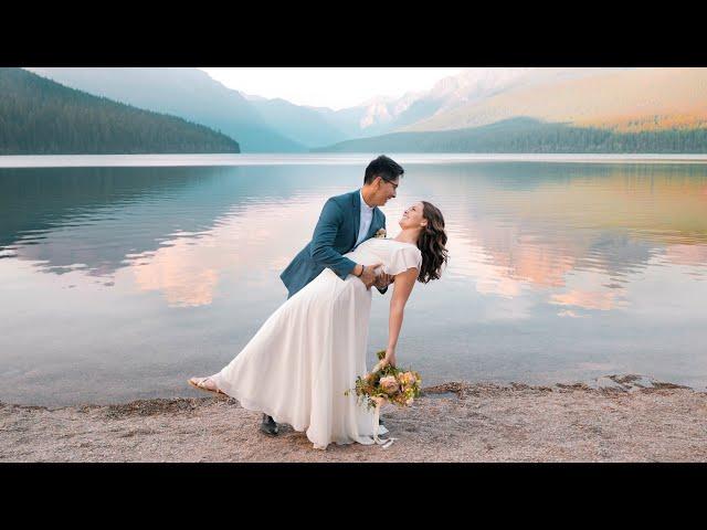 Glacier National Park Elopement Wedding at Stunning Mountain Lake (Better Than This - CHPTRS)