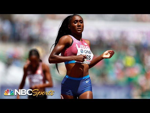 NCAA Champion Talitha Diggs on to worlds 400m semifinal after second-place finish | NBC Sports