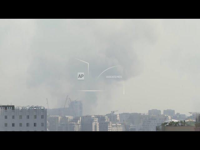 Sirens ring out and smoke rises over Tel Aviv as Iranian air strikes reported
