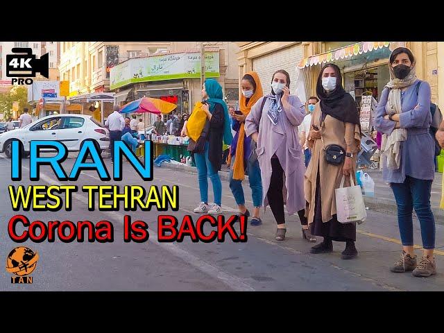 IRAN - Evening walk before Weekend - Tehran West walking tour - Iran travel vlog 4k