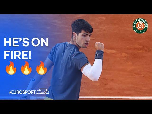 Carlos Alcaraz in RIDICULOUS form  | 2024 French Open 