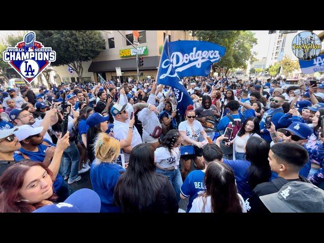  Dodgers 2024 World Series Parade | Downtown LA, California [4K] 