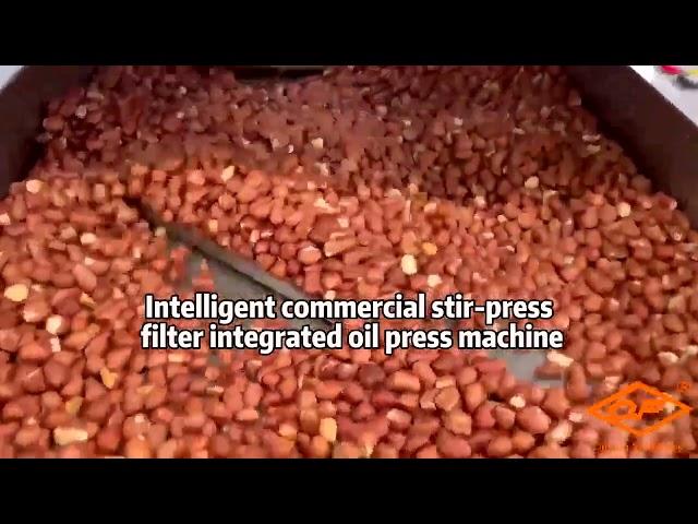 New commercial intelligent frying, filtering and pressing integrated oil press