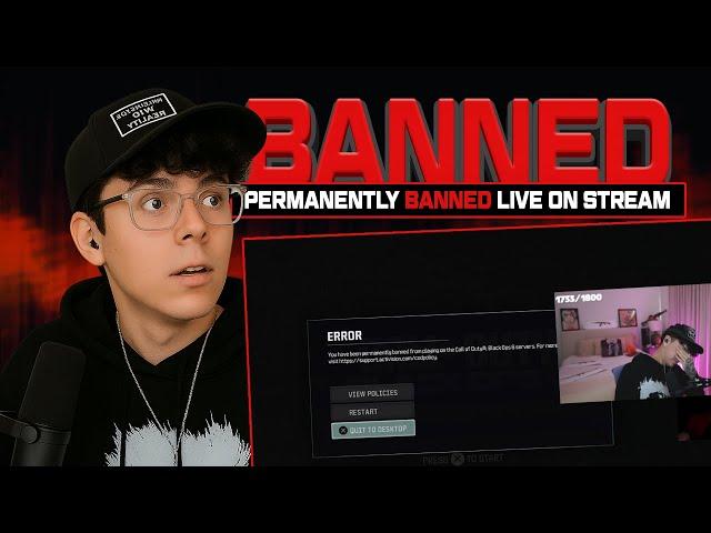 ADRIAN PERMANENTLY BANNED LIVE ON STREAM IN WARZONE (Anti-Cheat)