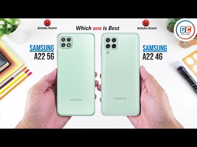 Samsung Galaxy A22 5G vs Samsung Galaxy A22 4G | Full Comparison  Which one is Best.