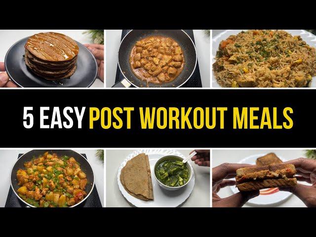 5 Easy Post Workout Meal Options ( 40+ Protein ) 